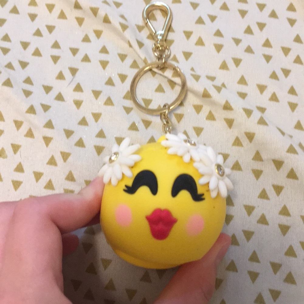 Flower girl emoji hand sanitizer holder